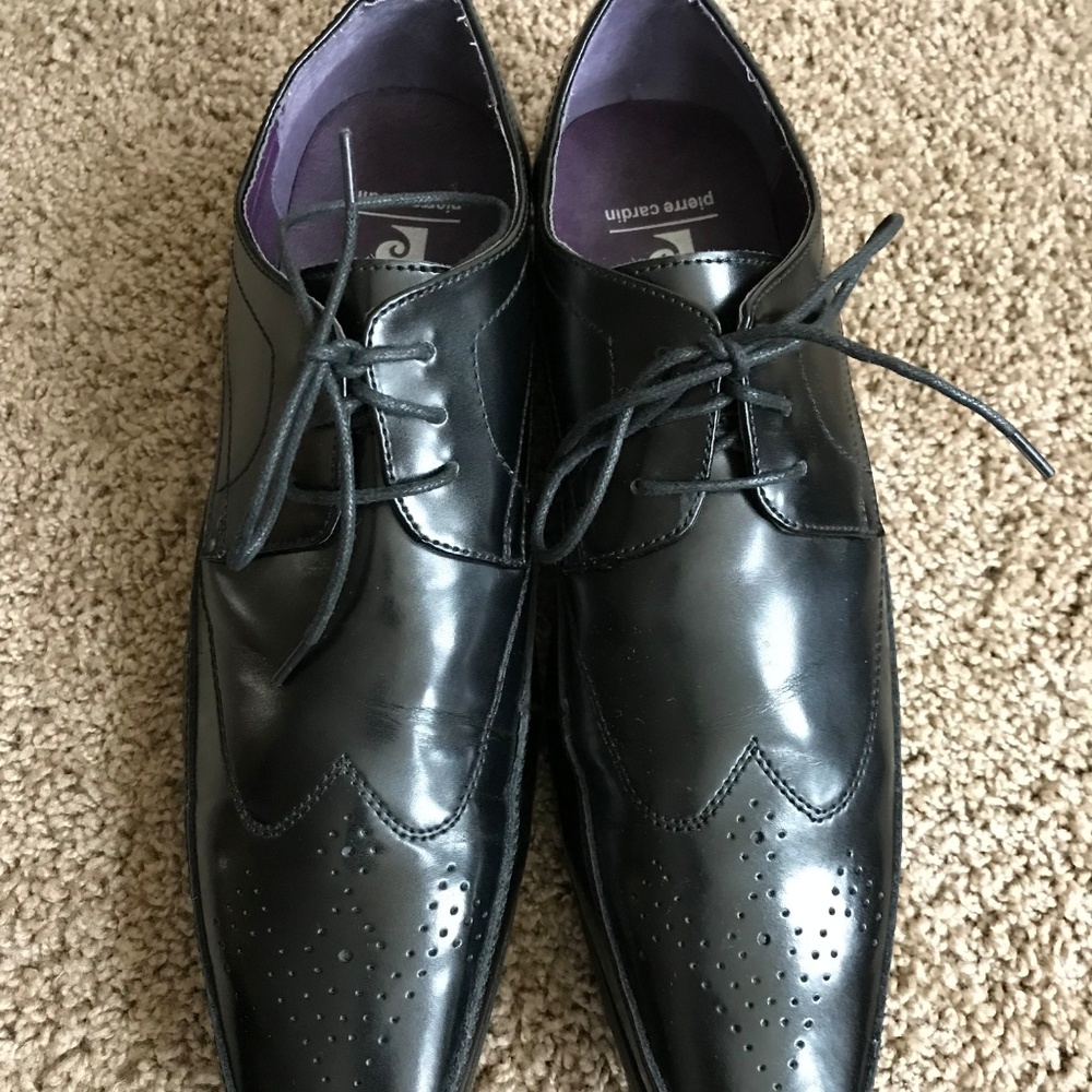 Pierre Cardin Men's Black Shoes- Size 10